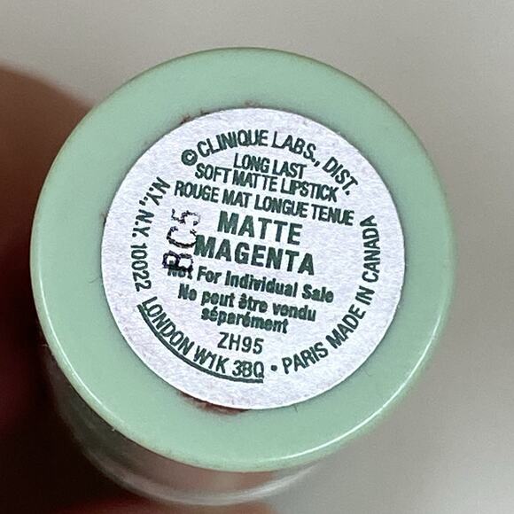 Clinique Long Lasting Soft Matte Lipstick Matte Magenta Pink Makeup - New - Picture 5 of 5